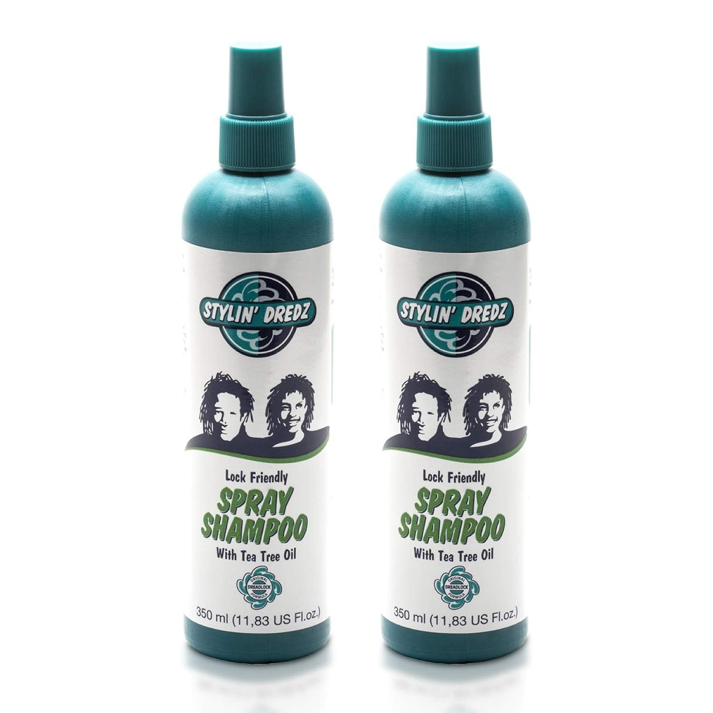 Stylin Dredz Spray Shampoo – Residue-Free Dreadlock Cleanse with Tea Tree Oil (2 x 350 ml)