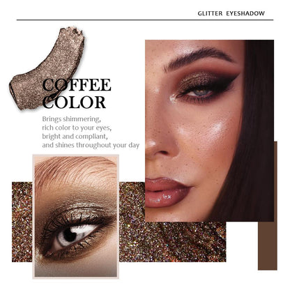 SUAKE 6-Color Waterproof Liquid Glitter Eyeshadow & Eyeliner Kit – Long-Wearing Eye Makeup Set