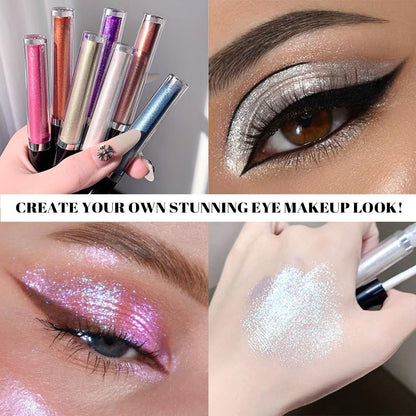 SUAKE Liquid Sparkling Eyeshadow Sticks Pack – 6 High-Pigment Metallic Glitter Eyeshadows, Quick-Dry & Long-Lasting