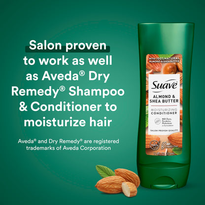 Suave Almond & Shea Butter Moisturizing Shampoo & Conditioner Set – 12.6 oz