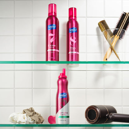 Suave+ Hairspray Max Hold Bundle – Unscented + Scented, 11 oz Each (2 Piece Set)