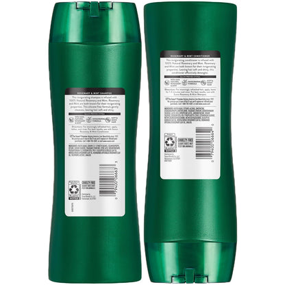 Suave Rosemary & Mint Shampoo & Conditioner Set – Invigorating 2-Piece, 12.6 oz Each