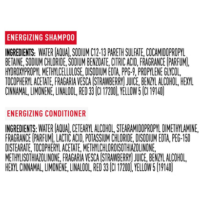 Suave Sun-Ripened Strawberry Shampoo & Conditioner Set – Energizing Formula, 22.5 oz Each (2-Piece)
