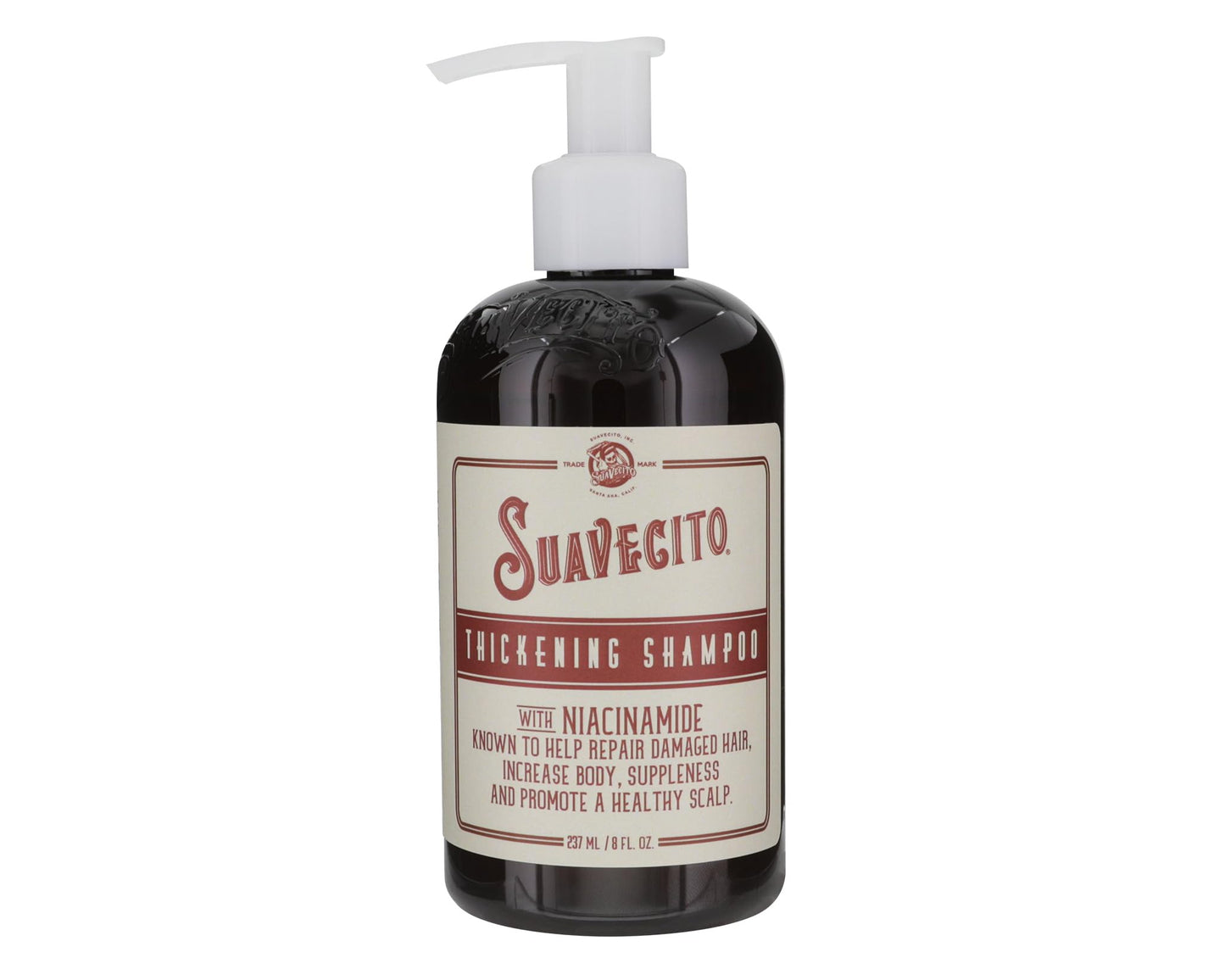 Suavecito Hair Thickening Shampoo with Niacinamide – Vitamin B3 for Thinning Hair