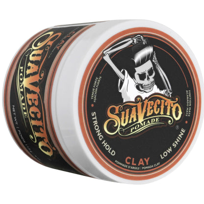 Suavecito Pomade Firme Clay – Strong Hold Matte Hair Clay for Men (Pack of 2, 4 oz each)