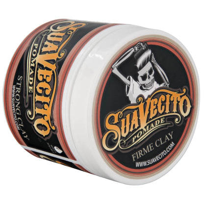 Suavecito Pomade Firme Clay 5 oz | Strong Hold, Matte Finish, Natural Texture