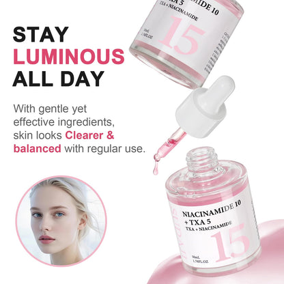 SUDAJI TXA + Niacinamide 15% Serum | Glow Facial Serum with Hyaluronic Acid