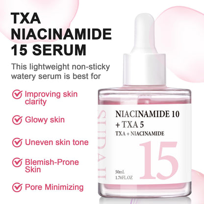 SUDAJI TXA + Niacinamide 15% Serum | Glow Facial Serum with Hyaluronic Acid