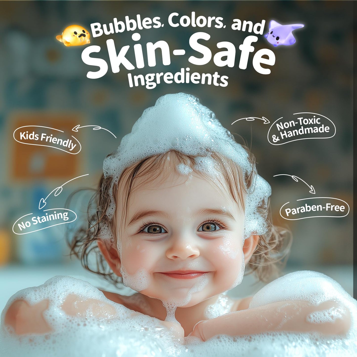 SudsyRoar Bath Bombs for Kids – 24 Surprises, Glow-in-The-Dark Toys