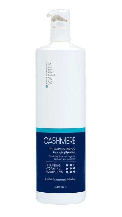SUDZZFX Cashmere Hydrating Shampoo, 34 fl oz — Color Safe, Sulfate Free, Paraben Free
