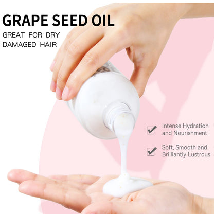 Suisuaie Clarifying Shampoo & Conditioner Set for Greasy Hair – Buildup & Dry Ends | 32.4 Fl Oz