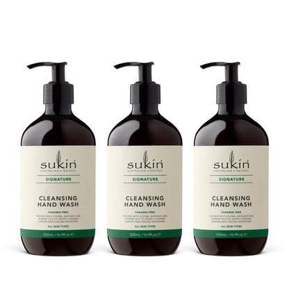 Sukin Cleansing Hand Wash – 16.9 oz (3 Pack) | Gentle Hydration