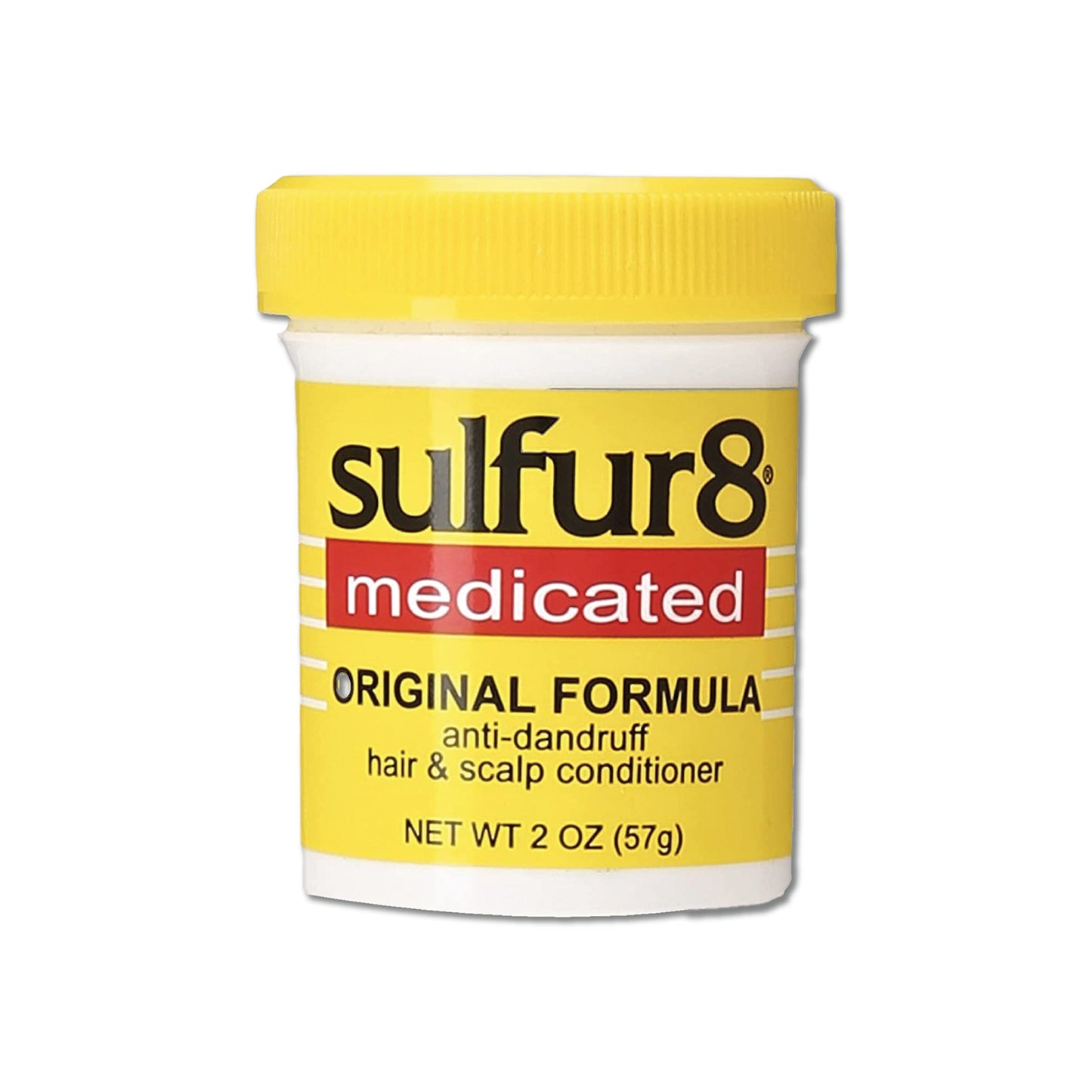 Sulfur 8 Medicated Anti-Dandruff Hair & Scalp Conditioner 2 oz (Pack of 2) – Soothes Itchy Scalp, Moisturizes Hair