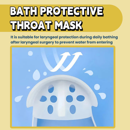 Sulieschen Stoma Guard Tracheostomy Shower Cover – Waterproof Silicone Neck Protection, Adjustable Fit