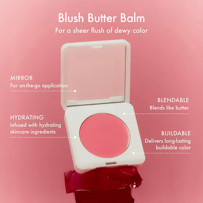 Summer Fridays Blush Butter Balm — Hydrating Cream Blush with HA & Ceramides (Pink Sunset)