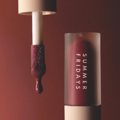 Summer Fridays Dream Lip Oil Midnight Berry – Tinted Lip Oil, High Shine & Deep Hydration (0.15 oz)