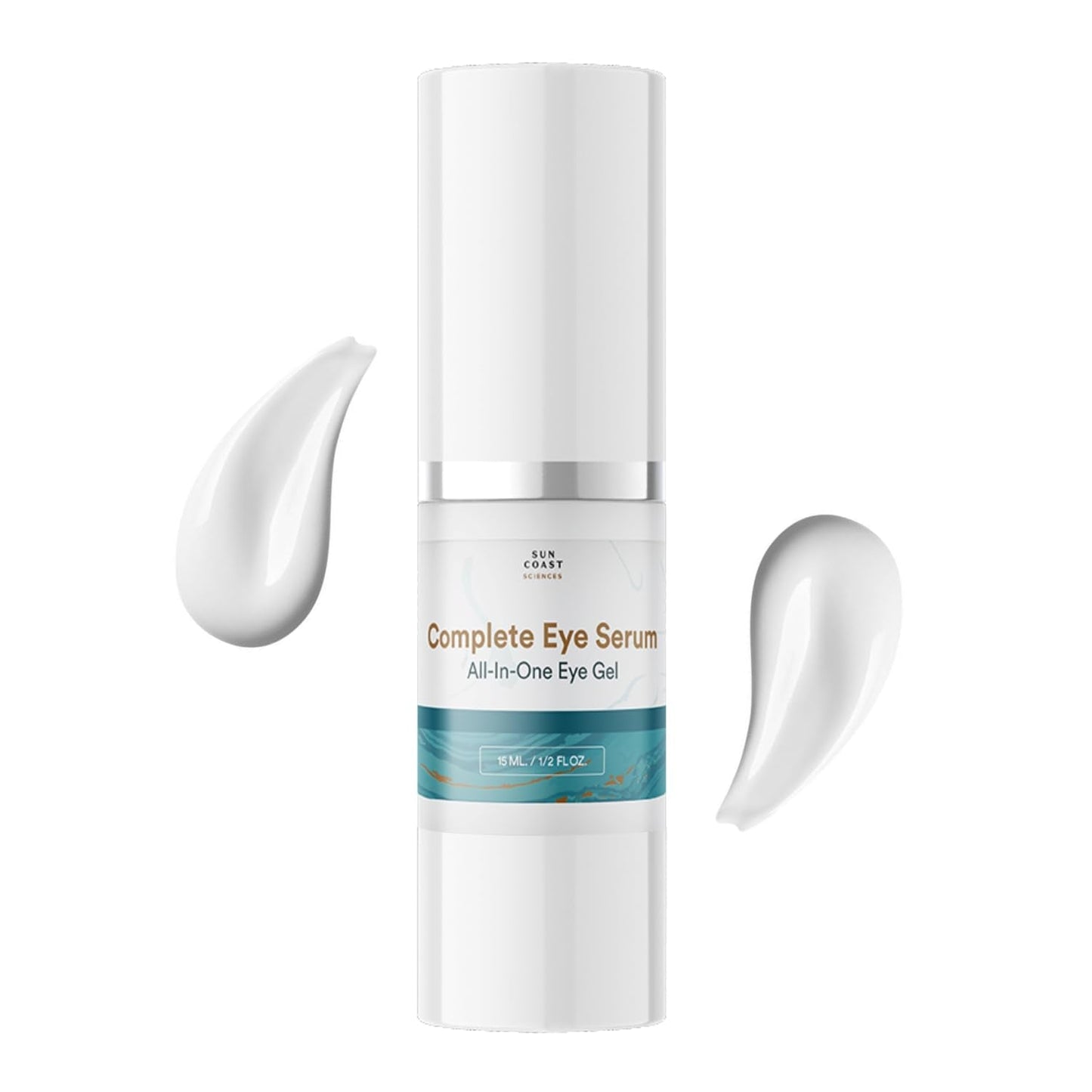 Sun Coast Sciences Complete Eye Serum by Dr. Mark Rosenberg — Wrinkle Reduction, Dark Spot Fading & Under-Eye Bags (Pack of 6)