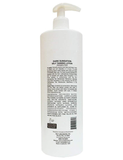 Sun Laboratories by Giesee Dark Sunsation Self Tanner Lotion with Mitt – Very Dark Sunless Tanner