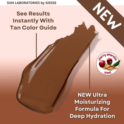 Sun Laboratories by Giesee Ultra Dark Self Tanner Lotion 32 oz + Mitt | Extra Dark Sunless Tanner