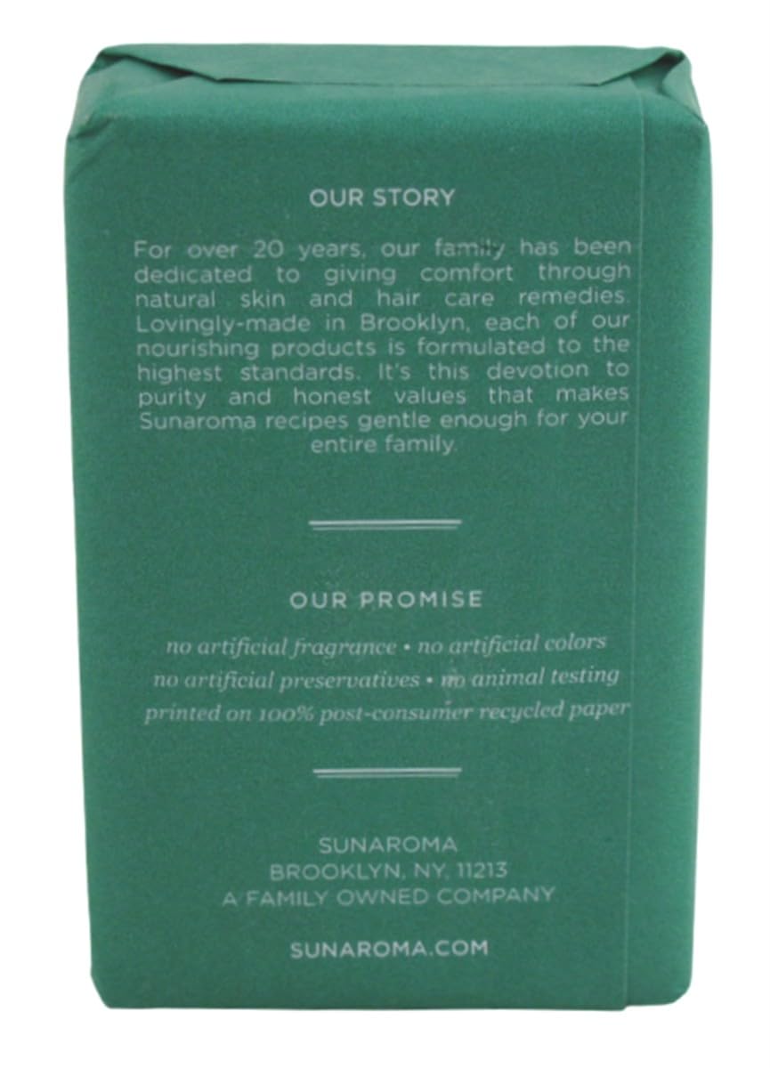 Sunaroma Soap Bar Eucalyptus with Tea Tree + Ginger 8oz – 2 Pack