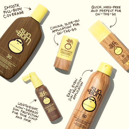 Sun Bum Original Moisturizing Sunscreen Spray SPF 30 — 3 Pack (6 oz each)