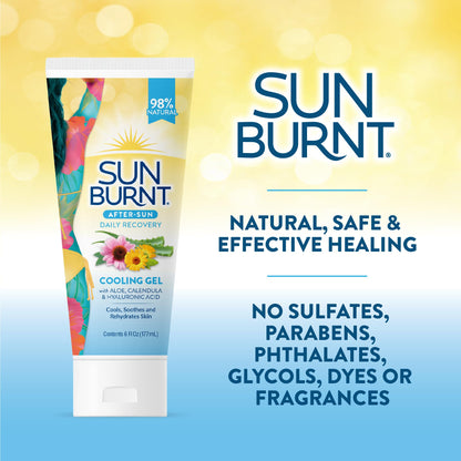 Sunburnt EMCW9 Ultra Hydrating Aloe Vera Gel 6 oz Pack of 2 (Clear)