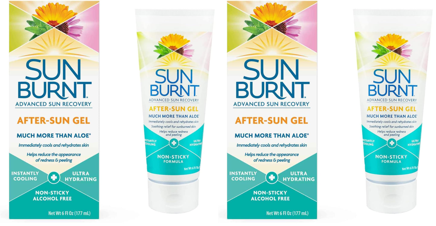 Sunburnt EMCW9 Ultra Hydrating Aloe Vera Gel 6 oz Pack of 2 (Clear)