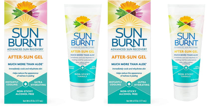 Sunburnt EMCW9 Ultra Hydrating Aloe Vera Gel 6 oz Pack of 2 (Clear)