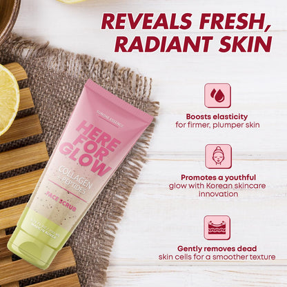 Sunday Essence Face Scrub with Collagen & Peptides – Gentle Exfoliation, Hydration & Wrinkle Care