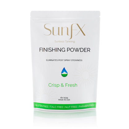 SunFX Post Spray Tan Finishing Powder — Talc Free, Translucent Bronzer Setting Powder, 1lb