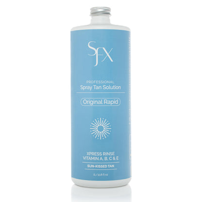 SunFX Rapid All Natural Spray Tan Solution – Dark Summer (1L) | Dry-to-Touch