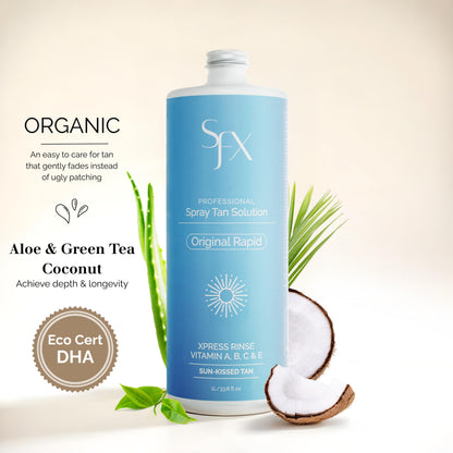 SunFX Rapid All-Natural Quick Rinse Spray Tan Solution – Light Summer (1L)