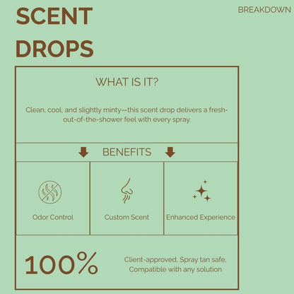 SunFX Scent Drops | Premium Sunless Tanning Additive for Spray Tanning - 1oz Crisp & Fresh