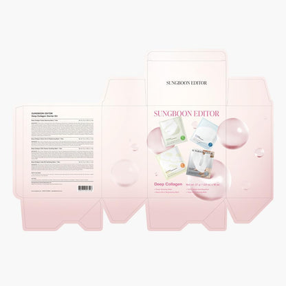 SUNGBOON EDITOR Deep Collagen STARTER KIT — Real Collagen 2,160,000ppb, Glass Skin & Hydration