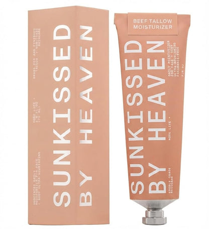 Sunkissed By Heaven Beef Tallow Balm – Unscented Face & Body Moisturizer, 2.5 oz