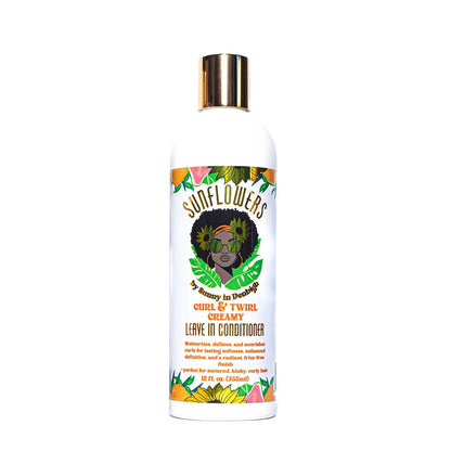 Sunny in Denbigh Sunflowers Curl & Twirl Leave-In Conditioner | Detangle, Define, Moisturize