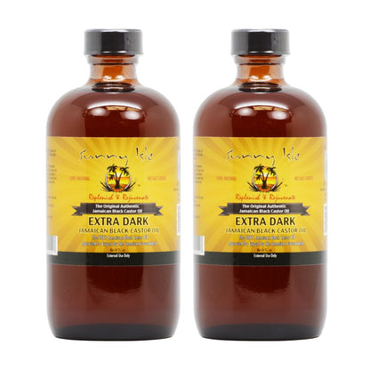Sunny Isle Jamaican Black Castor Oil Extra Dark – Pack of 2 with Applicator (8 oz each)
