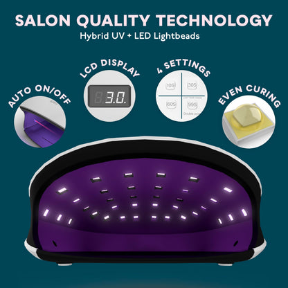 SUNUV SUN4 UV/LED Nail Lamp – 36 LEDs, 4 Timers, LCD Display | Home Salon