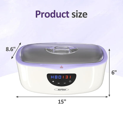 SUNVIVI Paraffin Wax Machine for Hands & Feet - 4000ml Large Capacity, Auto Keep-Warm, 8 Refills