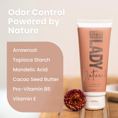 Super & Fresh Co. Lady Parts Aluminum-Free Natural Deodorant – Jasmine Rose, 2 Pack