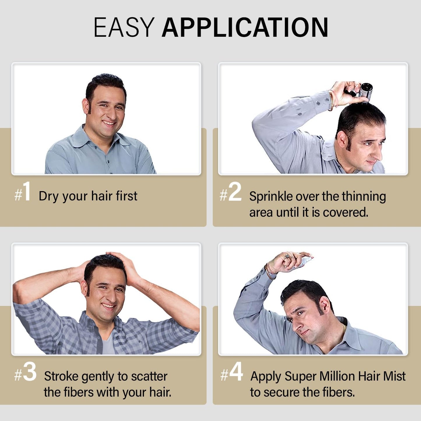 Super Million Hair SMH Hair Fibers – Made in Japan, Instant Concealment for Thinning Hair (25g, Black)