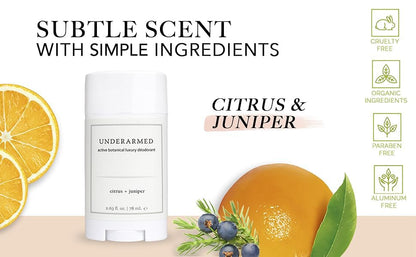 Citrus + Juniper Aluminum-Free Deodorant Stick | Super Natural Goods - 3-Month Supply