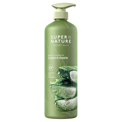 Super Nature Potent Aloe Gentle Moisture Conditioner – 30 oz, Sulfate, Paraben, and Dye Free