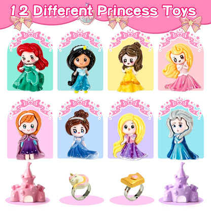 SUPERGFS Princess Inside Bath Bombs for Kids – Organic Colorful Bubbles with Jewelry Surprise