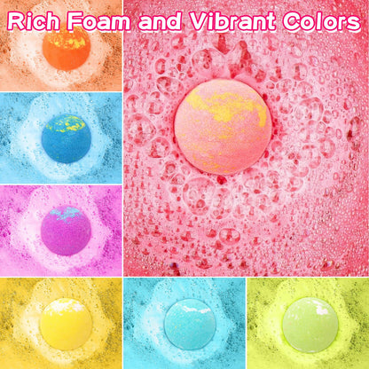 SUPERGFS Princess Inside Bath Bombs for Kids – Organic Colorful Bubbles with Jewelry Surprise