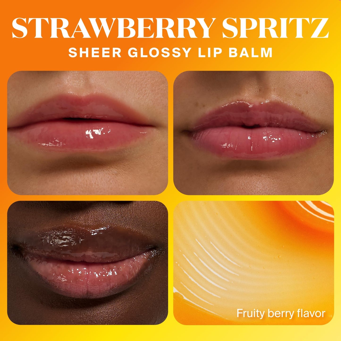 Supergoop! Glow Gloss SPF 40 Lip Balm Trio – Vanilla Soft Serve, Strawberry Spritz & Pink Peppermint
