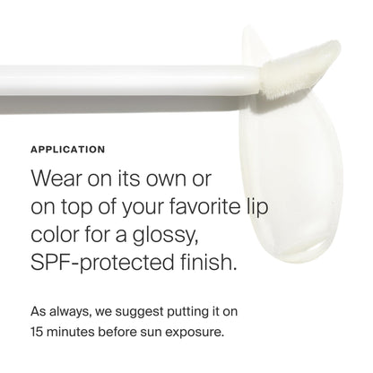 Supergoop Lipscreen Shine SPF 40 – Pack of 2 Clear Lip Gloss with Grape Seed Oil