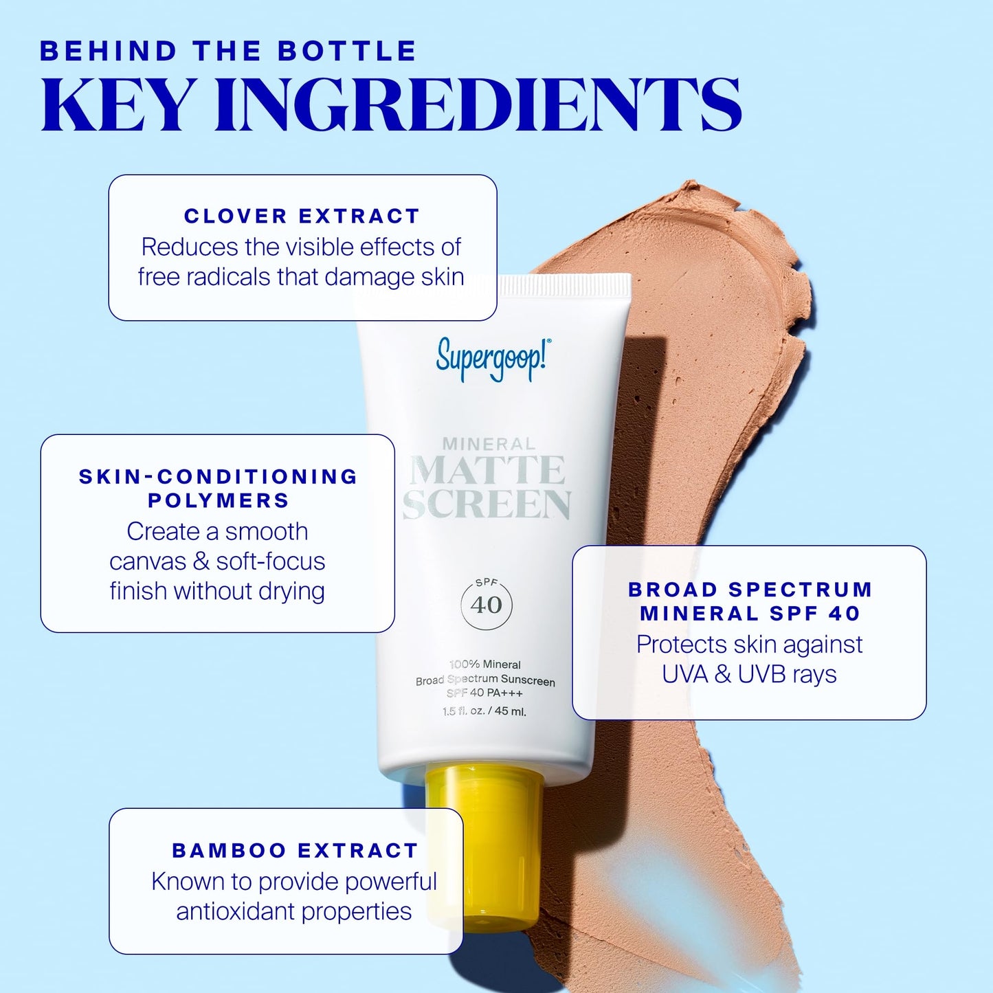 Supergoop! Mineral Mattescreen SPF 40 2-pack – Oil-Free, Matte Finish, Pore-Minimizing Sunscreen