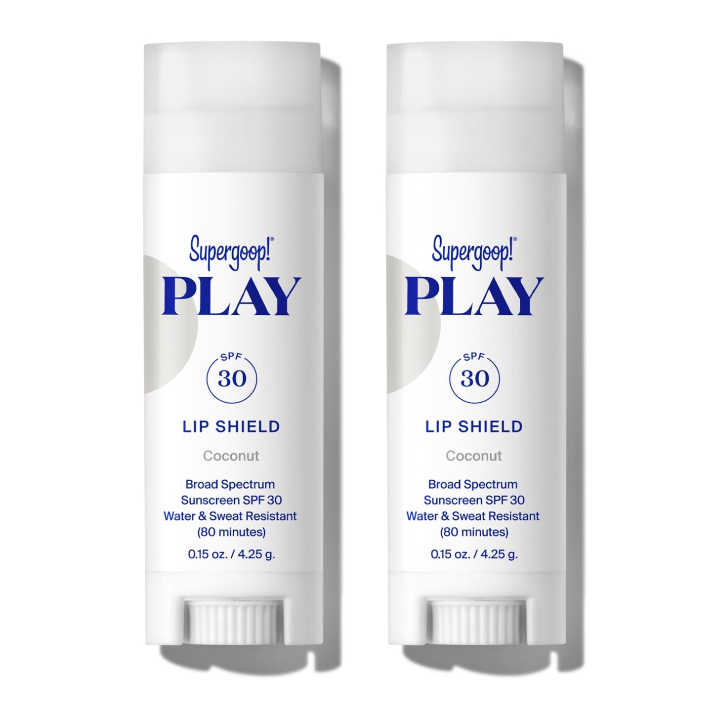 Supergoop! PLAY Lip Shield SPF 30 – Pack of 2 | Hydrating Lip Balm with Broad Spectrum UV Protection