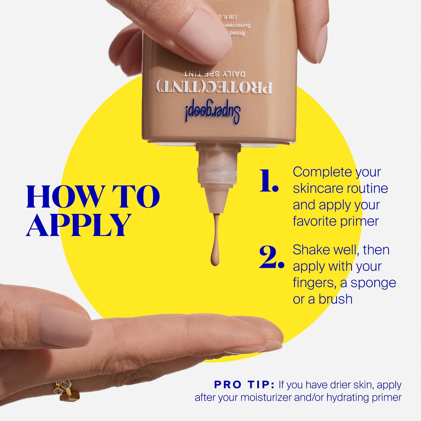 Supergoop! Protec(tint) SPF 50 Daily Skin Tint 42C Light — Buildable Coverage with a Natural Finish